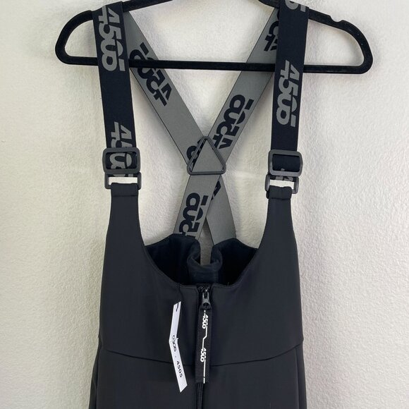 NEW ASOS 4505 Womens 4 Black High Waisted Salopette Flare Jumpsuit Ski Bib - Picture 5 of 13